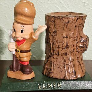 Vintage Elmer Fudd Coin Bank 1940s – Pot Metal – Looney Tunes – 6”